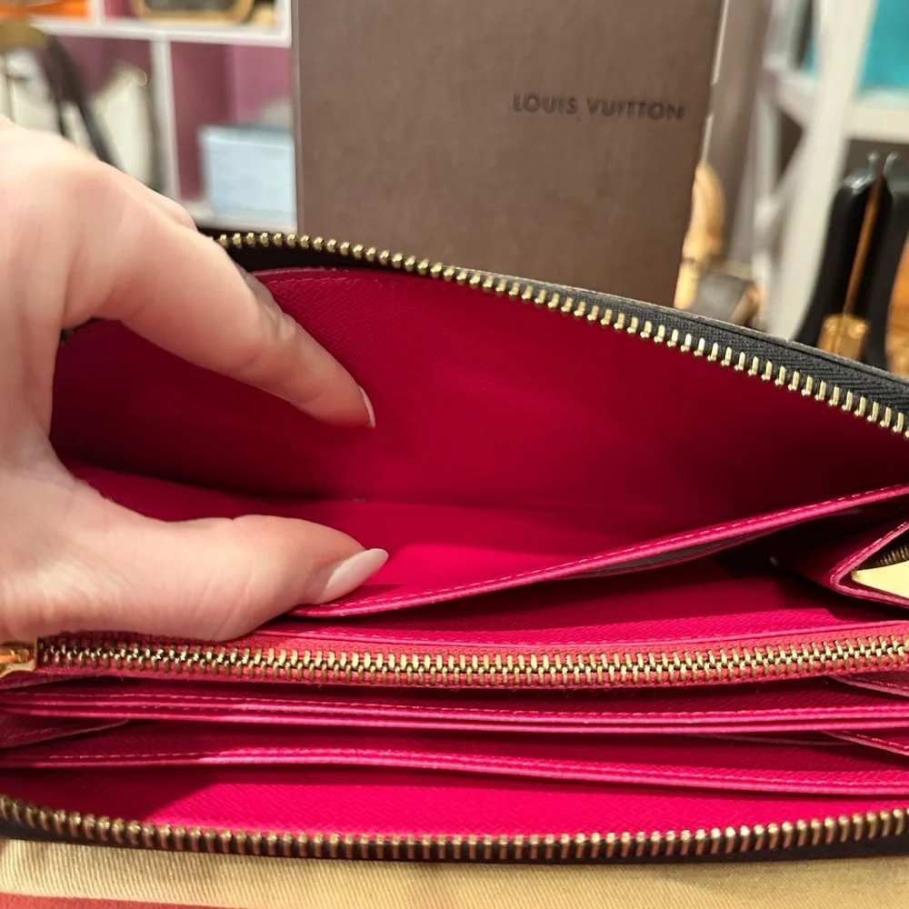 Louis Vuitton Multicolor Zippy Wallet Pink